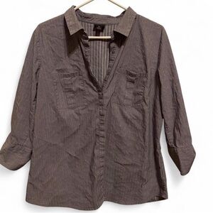 Worthington Charcoal Pinstripe Shirt